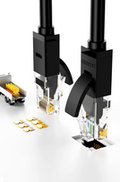 utp kabelis cat 6 - Ugreen 20162 LAN Cable Cat 6 UTP RJ45 5m Black - 10 nuotrauka