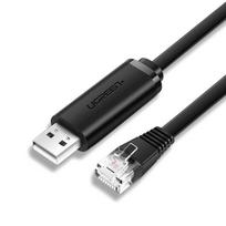 console - Ugreen console cable USB - Ethernet RJ45 1,5m black, KAPUGR50773 - 1 nuotrauka