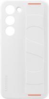 samsung silikoninis deklas ef - Samsung "Silicone Cover with Strap Galaxy S23 (EF-GS911TWE)" White - 1 nuotrauka