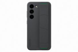 hand grip - Samsung "Silicone Cover with Strap Galaxy S23 (EF-GS911TBE)" Black - 1 nuotrauka