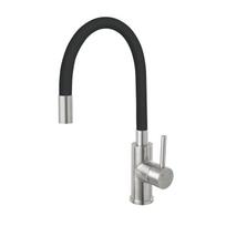 maisytuvai plautuves - Virtuvinis maišytuvas Ferro Zorba Inox BZR4BSS, juodas/nerūdijančio plieno - 1 nuotrauka