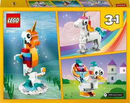 lego 3 in 1 -  LEGO Creator 3in1 Stebuklingas vienaragis 31140 - 2 nuotrauka