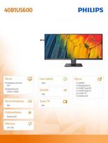 hdmi 2.1 dp - Philips 40B1U5600/00 - 8 nuotrauka
