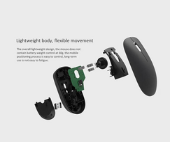 xiaomi gaming - Xiaomi Wireless Mouse Lite Black (Juoda) - 7 nuotrauka