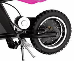 vaikiskas motociklas - Razor Dirt Rocket MX125, rožinis - 3 nuotrauka