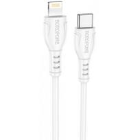lightning type c laidas - Borofone BX51 White - 1 nuotrauka