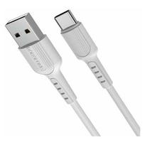 usb data cable - Borofone X16 USB-C Cable 1m White - 1 nuotrauka