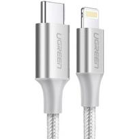 Ugreen USB Typ C to Lightning MFI cable 3A, 36W, 1m Silver