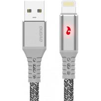 Dudao L7xL USB to Lightning cable 1m 3A with LED light Gray