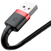 lightning to usb a cable - Baseus CALKLF-B19 Cafule USB to Lightning 2.4A, 1m Black - 3 nuotrauka