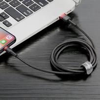 lightning to usb a cable - Baseus CALKLF-B19 Cafule USB to Lightning 2.4A, 1m Black - 11 nuotrauka