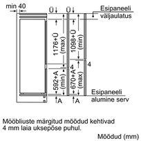 saldytuvas bosch imontuojamas - Bosch KIV87VSE0 - 11 nuotrauka