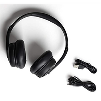 ausiniu laidas - Skullcandy Wireless Headphones Cassette (Juodos) - 2 nuotrauka