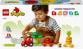 lego traktorius - LEGO DUPLO Mano pirmasis vaisių ir daržovių traktorius 10982  - 2 nuotrauka