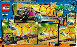 lego city sunkvezimis - LEGO CITY Kaskadinis sunkvežimis ir ugnies žiedo iššūkis 60357  - 3 nuotrauka