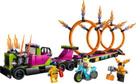 lego city sunkvezimis - LEGO CITY Kaskadinis sunkvežimis ir ugnies žiedo iššūkis 60357  - 4 nuotrauka