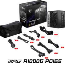 maitinimo blokas 1000w -  MSI MPG A1000G PCIE5 1000 W, 135 mm - 5 nuotrauka