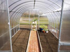 senukai.lt polikarbonatas - Šiltnamis Klasika TUBE 18m² (3 x 6 m), 6 mm danga - 4 nuotrauka