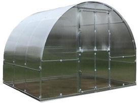 polikarbonatas 6 mm - Arkinis šiltnamis KLASIKA TUBE 6 m2 (3x2 m) su 6 mm polikarbonato danga - 1 nuotrauka