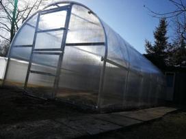 siltnamiai 3x8 - Šiltnamis BALTIC LT 8 metrų ilgio 24 m2 (3x8 m) su 6 mm polikarbonato danga - 6 nuotrauka