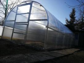 polikarbonatas 6 mm - Šiltnamis BALTIC LT 12 metrų ilgio 36 m2 (3x12 m) su 6 mm polikarbonato danga - 4 nuotrauka