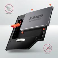 sata ssd - Axagon RSS-CD09 ODD – 2.5" SATA SSD/HDD CADDY, 9.5 MM, 2.5" - 4 nuotrauka