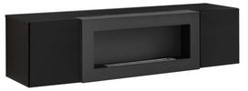 sekcija su biozidiniu - ASM Fly N1 Living Room Wall Unit Set Black - 3 nuotrauka