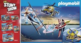 sraigtasparnis - Playmobil Air Stunt Show Helicopter 70833  - 3 nuotrauka