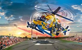 sraigtasparnis - Playmobil Air Stunt Show Helicopter 70833  - 4 nuotrauka