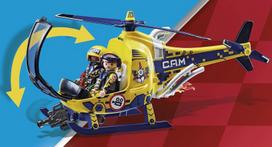 sraigtasparnis - Playmobil Air Stunt Show Helicopter 70833  - 5 nuotrauka