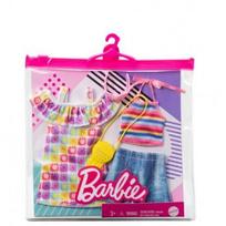 barbiu drabuziai - Mattel Barbės 2 rūbų komplektų rinkinys 2021 - 1 nuotrauka