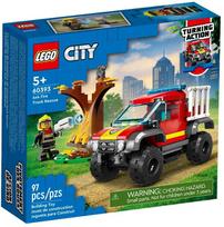 lego gaisrine - LEGO City Ugniagesių visureigio pagalbos misija 60393 - 2 nuotrauka
