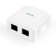 Gembird Surface Mount Box CAT5E UTP 2-port