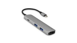 hdmi type c laidas - Epico TYPE-C HUB 4K HDMI, HDMI/2 x USB 3.0/USB-C - 1 nuotrauka