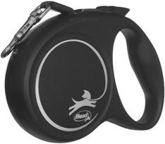 pavadelis flexi s 5m - FLEXI Black Design S Cord 5 m black  automatinis pavadėlis - 3 nuotrauka