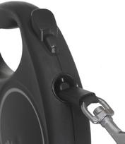 pavadelis flexi s 5m - FLEXI Black Design S Cord 5 m black  automatinis pavadėlis - 7 nuotrauka