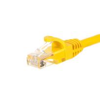 tinklo kabelis 2m - Netrack CAT 6 UTP Patch Cable Yellow 2m - 1 nuotrauka
