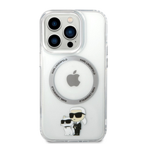telefono deklas iphone 14 pro max - Dėklas Karl Lagerfeld KLHMP14XHNKCIT, Apple iPhone 14 Pro Max, skaidri - 1 nuotrauka