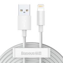Baseus TZCALZJ-02 Wisdom cable 2x USB to Lightning 2.4A 2m White
