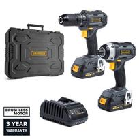 Grunder CD-B1218+CW-B1118E, 18V, 2x2.0 Ah