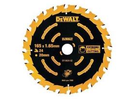 pjovimo diskas 165mm - DEWALT KAMERINIS Pjūklas 165mmx24zx2,0mm + 5` - 1 nuotrauka