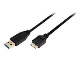 usb b male usb 3.0 - Kabelis Logilink, USB 3.0 A male / Micro USB B male, 1 m - 2 nuotrauka