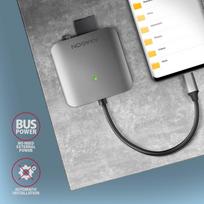 sd card usb c reader - Aluminum high-speed USB-C 3.2 Gen 1 memory card reader. 3 slots, UHS-II. - 6 nuotrauka