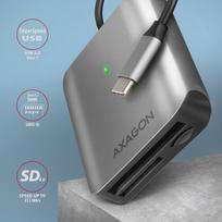 sd card usb c reader - Aluminum high-speed USB-C 3.2 Gen 1 memory card reader. 3 slots, UHS-II. - 7 nuotrauka