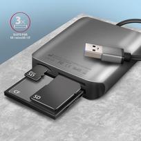 uhs ii - Axagon Aluminum high-speed USB-A 3.2 Gen 1 memory card reader. 3 slots, UHS-II. - 4 nuotrauka