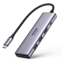 ugreen hdmi usb c hub - HUB USB Ugreen 1x SD 1x USB-C 1x TF + 2x USB-A 3.2 Gen1 (60384) - 1 nuotrauka