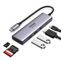 ugreen hdmi usb c hub - HUB USB Ugreen 1x SD 1x USB-C 1x TF + 2x USB-A 3.2 Gen1 (60384) - 2 nuotrauka