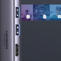 ugreen hdmi usb c hub - HUB USB Ugreen 1x SD 1x USB-C 1x TF + 2x USB-A 3.2 Gen1 (60384) - 4 nuotrauka