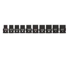 sesiakampiai raktai - Smūginių galvučių rinkinys 1/2" 10-22mm Yato (YT-1025), 10 vnt. - 1 nuotrauka