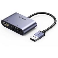 hdmi vga kabelis adapteris - Ugreen 20518 CM449 Gray - 1 nuotrauka